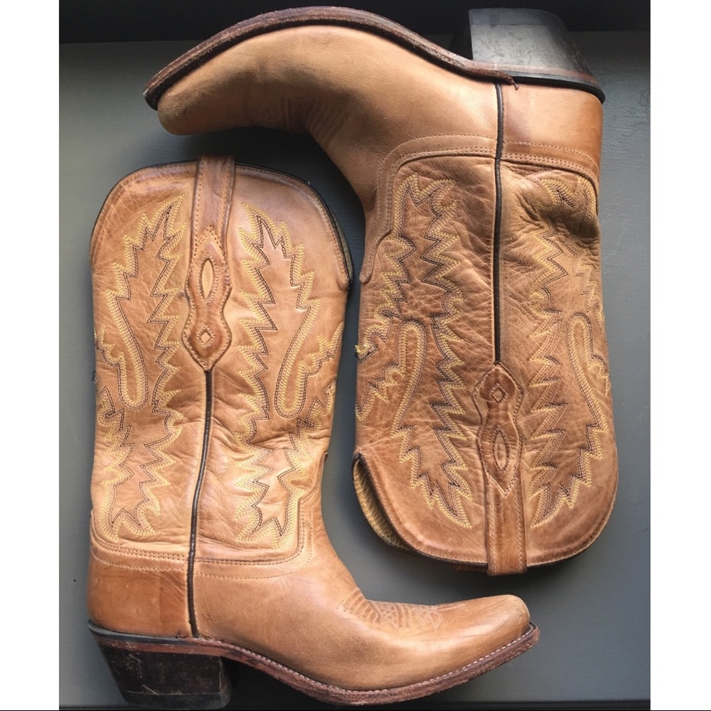 Old West Women’s Leather Cowboy Boots